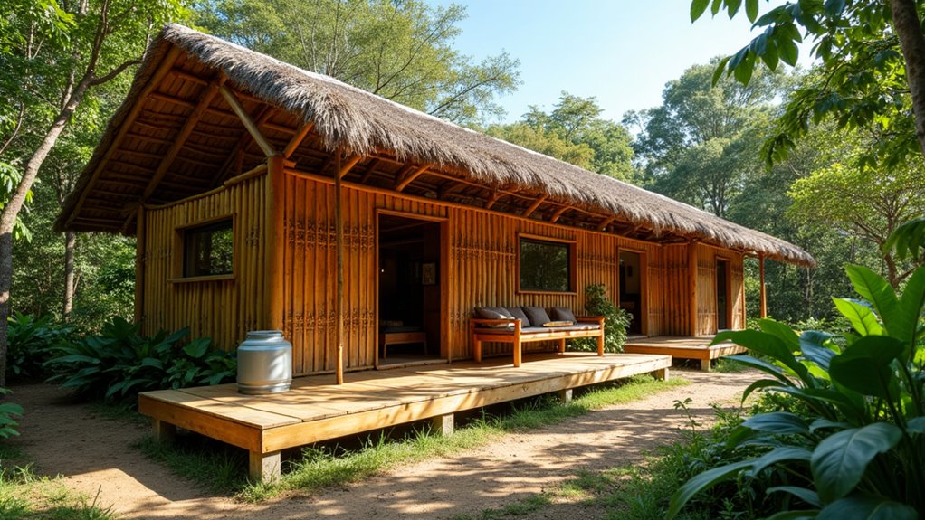 sustainable bamboo farmhouse design