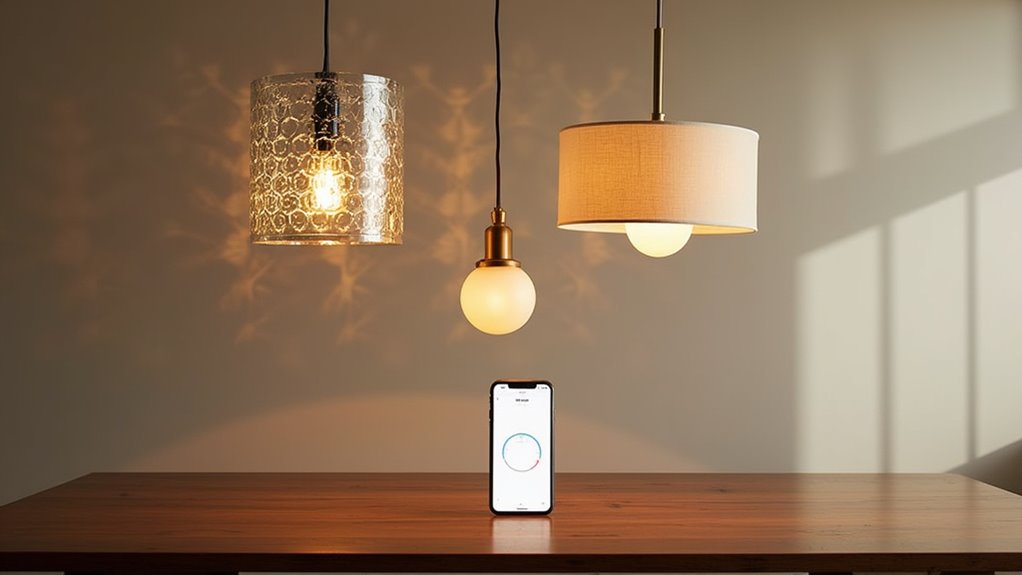 textured glass smart lighting