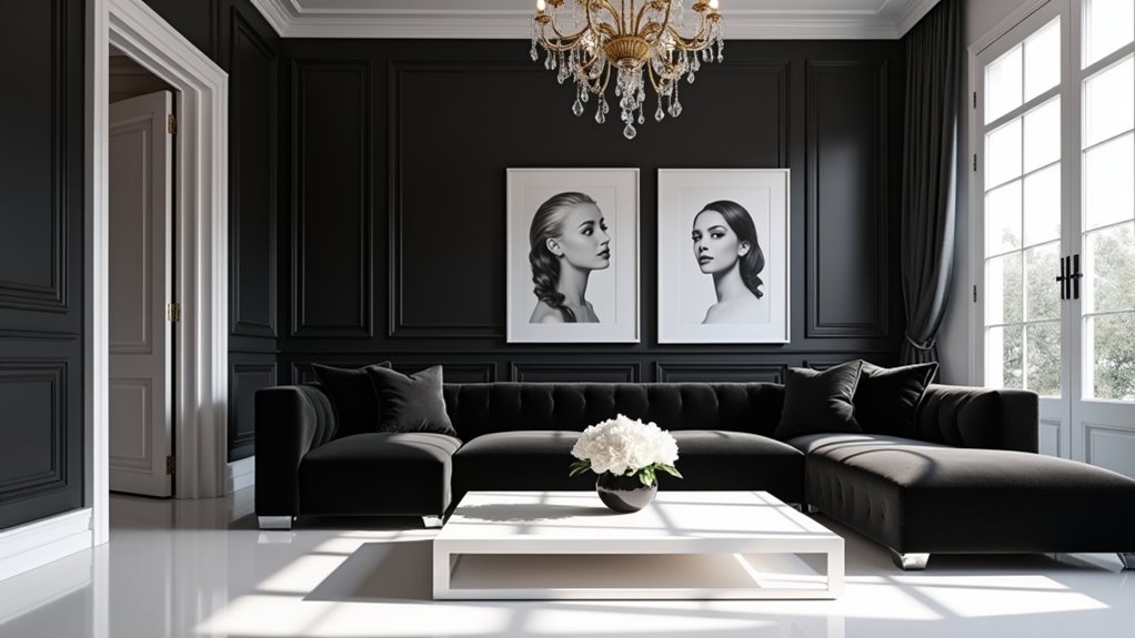 timeless black and white elegance