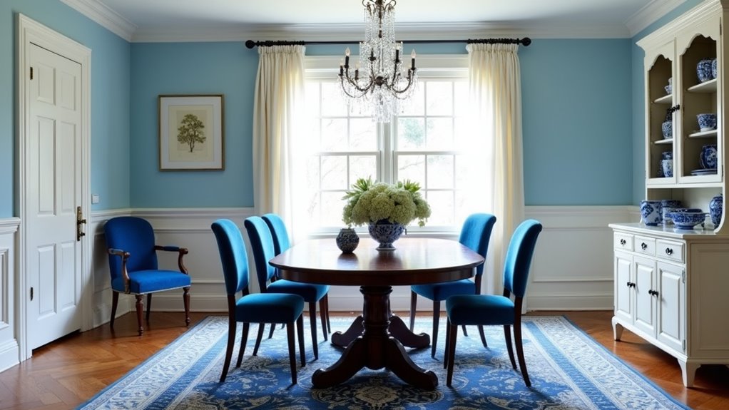timeless blue and white elegance