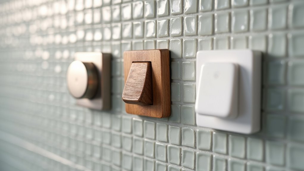 top bathroom light switches