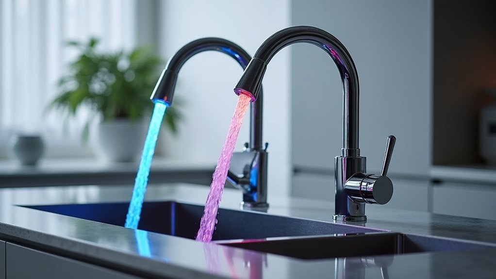 touchless led kitchen faucet