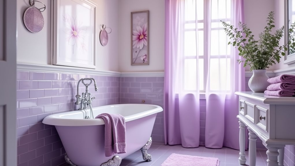 tranquil pastel purple sanctuary