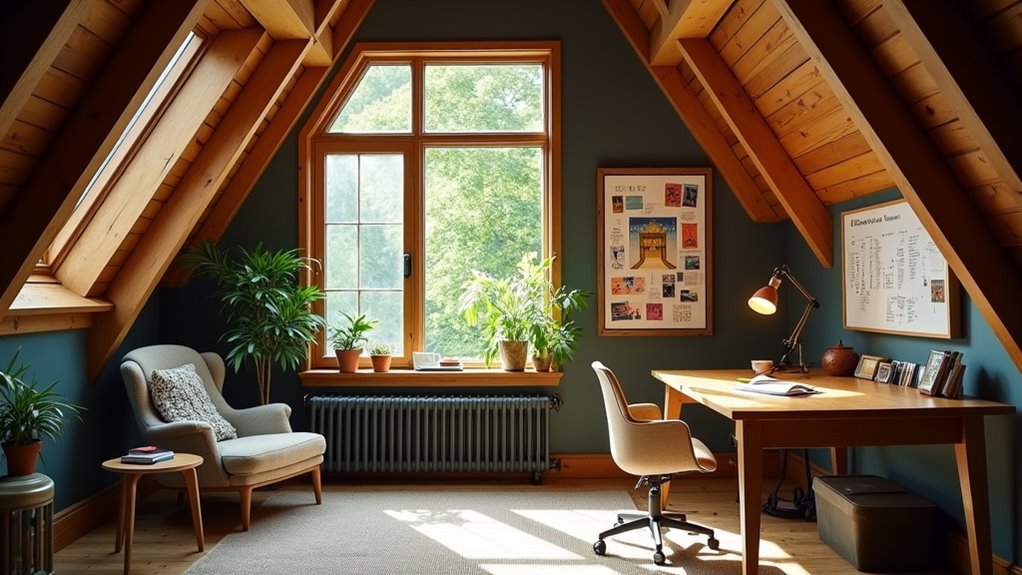 transformative attic home office