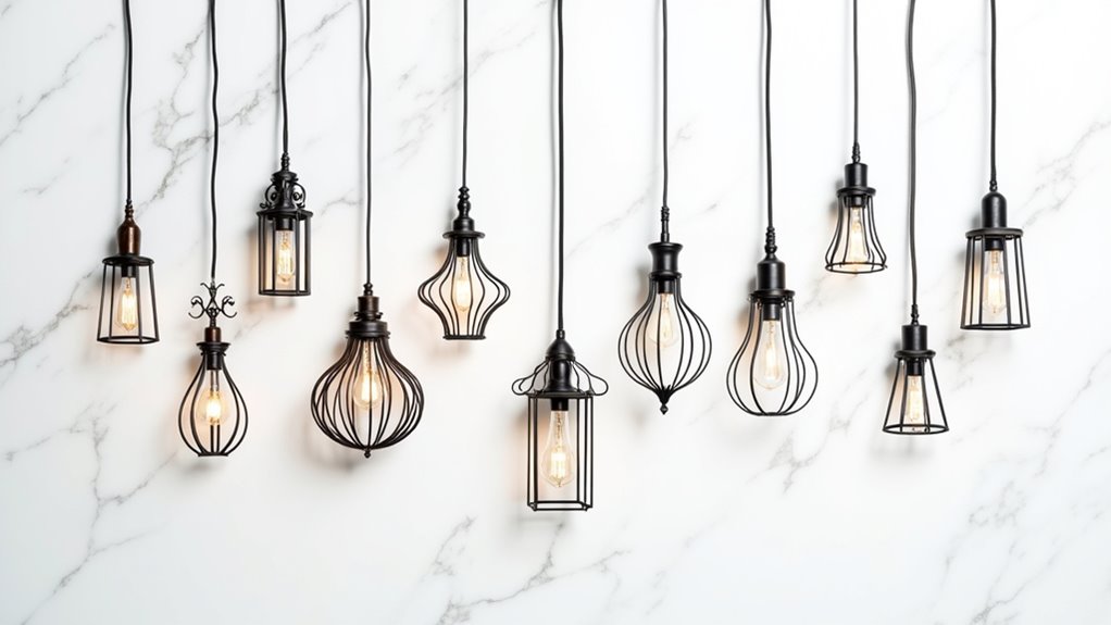 trendy iron light fixtures