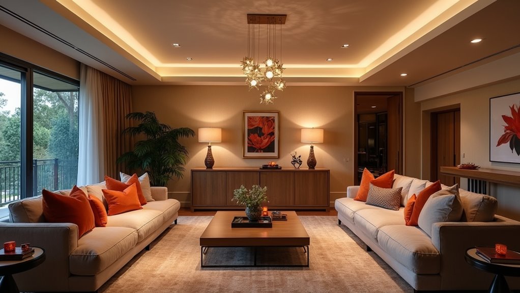 versatile semi flush lighting design