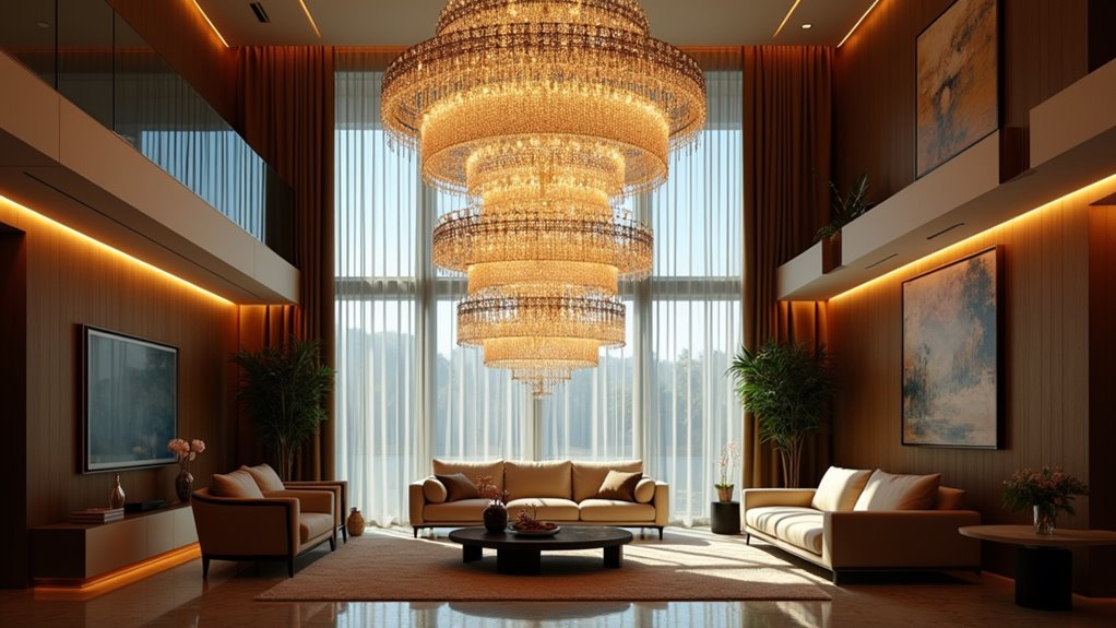 vertical grandeur with layered elegance