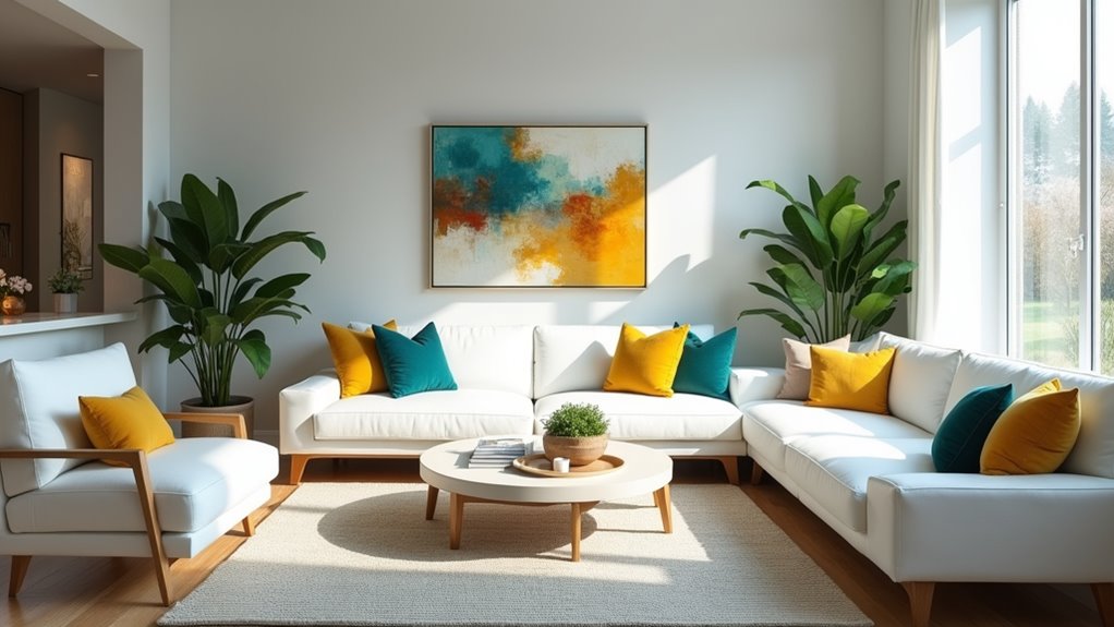 vibrant color accents enhance