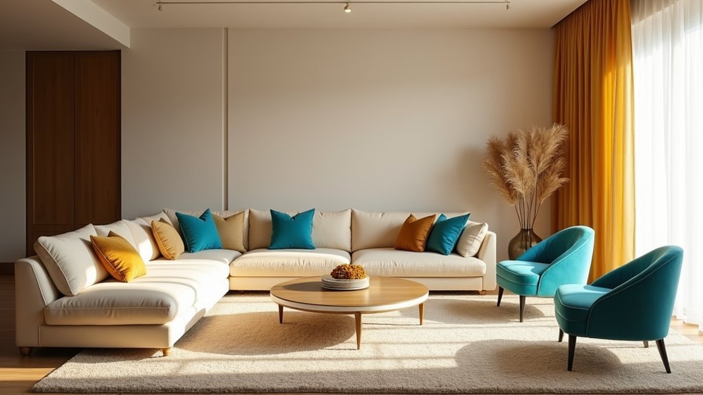 vibrant living room colors