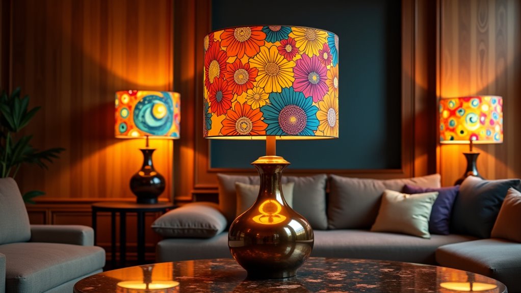vibrant sustainable lamp accents