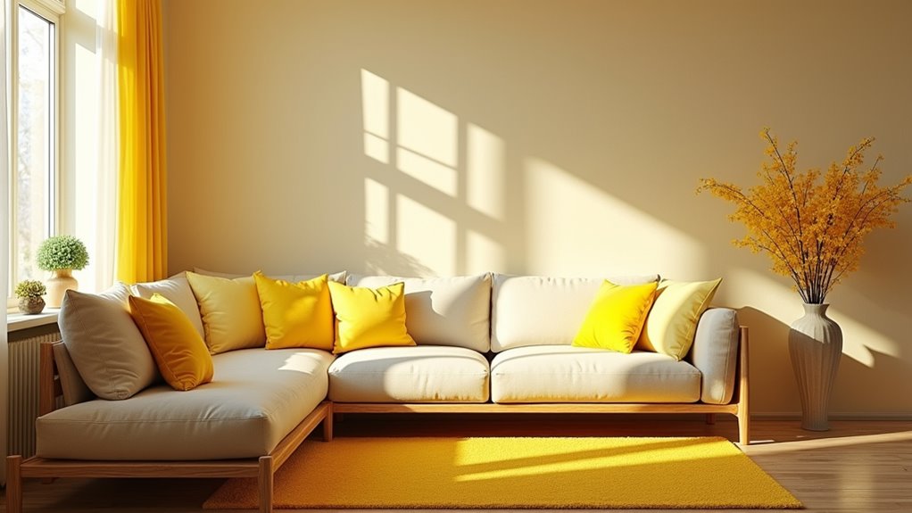 vibrant yellow home decor