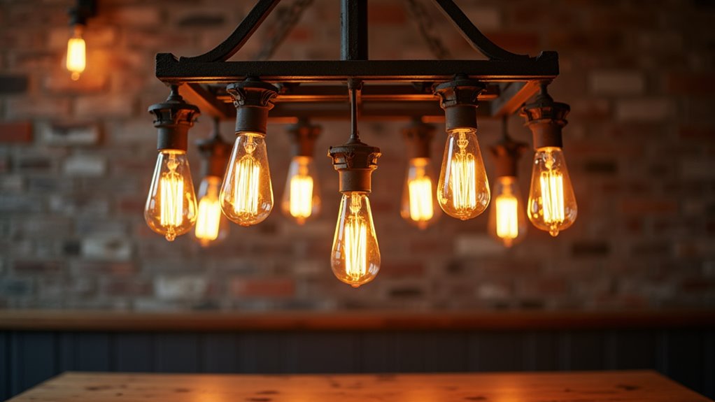 vintage industrial chandelier elegance