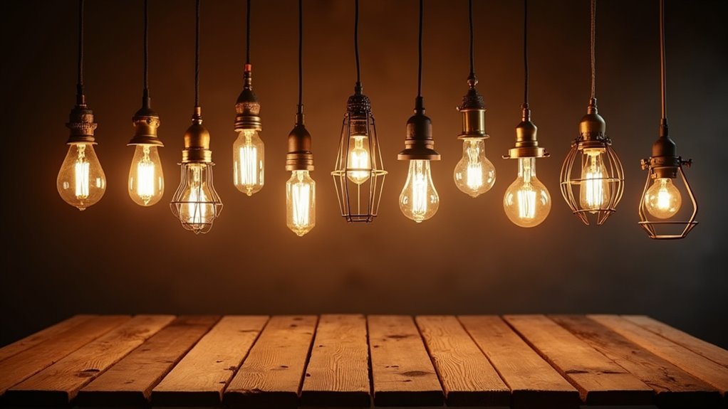 vintage pendant lights selection
