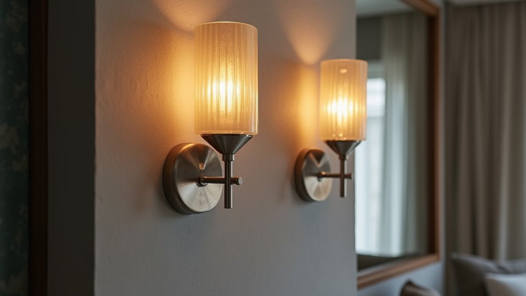 wall sconces enhance ambience