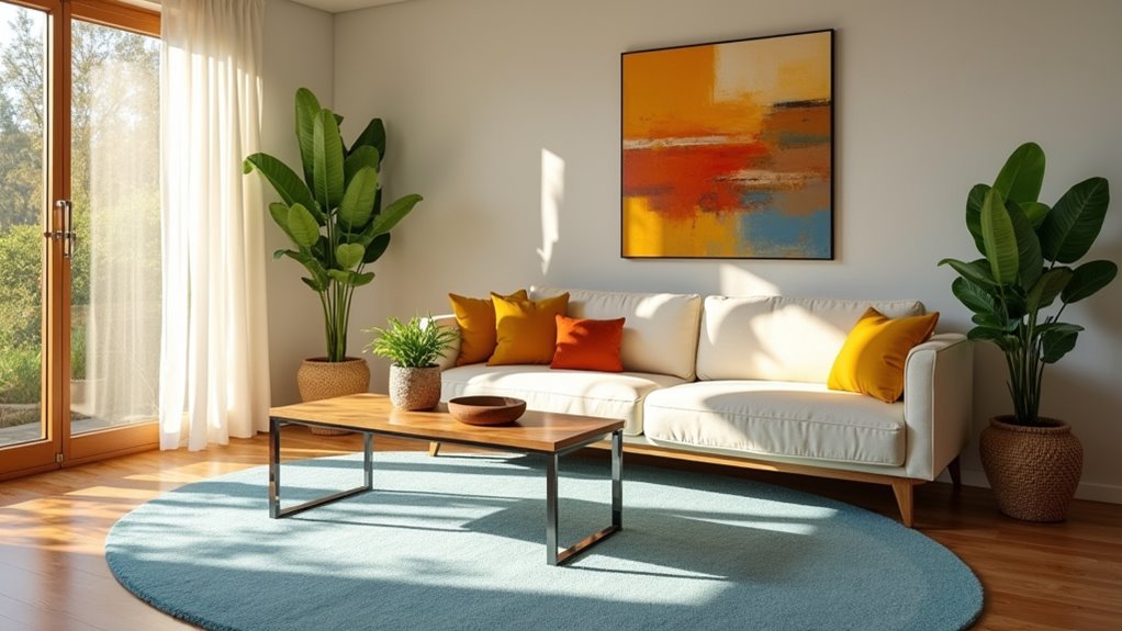 warm colors enhance comfort