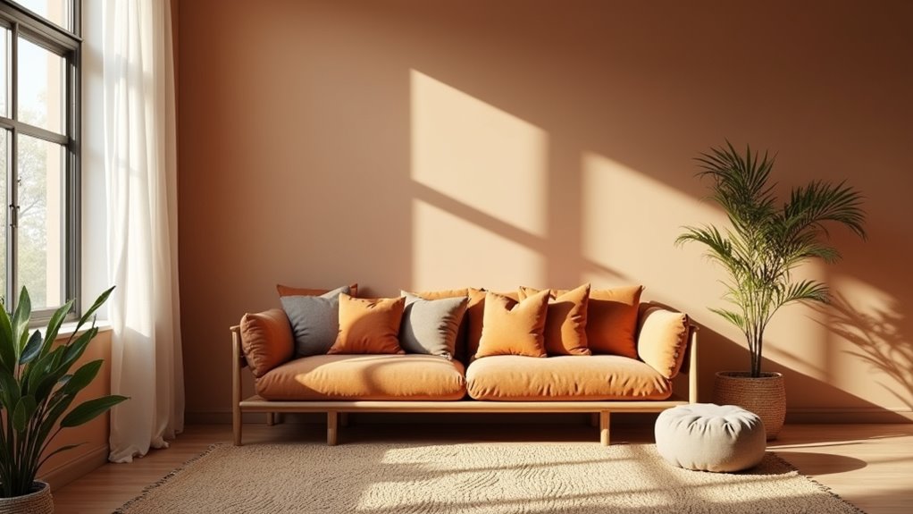 warm cozy cinnamon accents