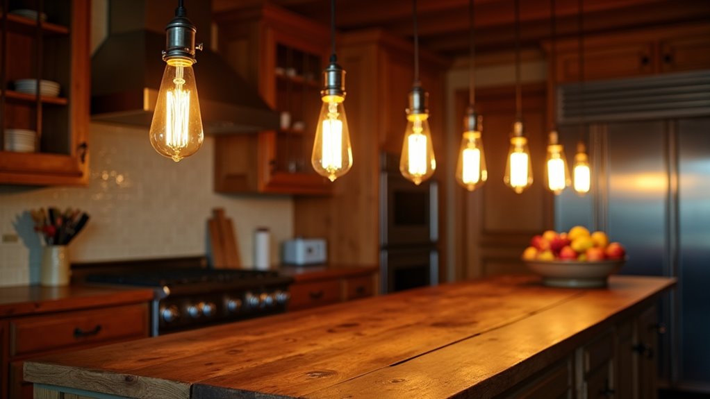 warm inviting kitchen ambiance