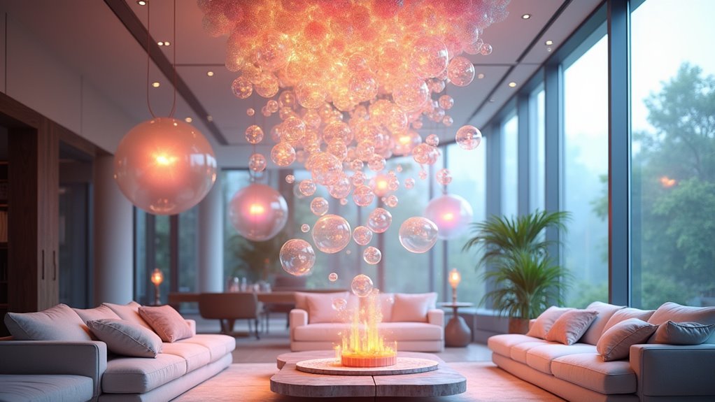 whimsical bubble chandelier design