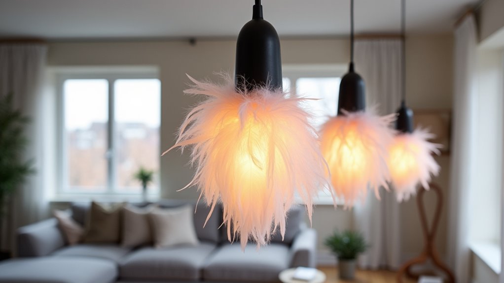 whimsical feather shade charm