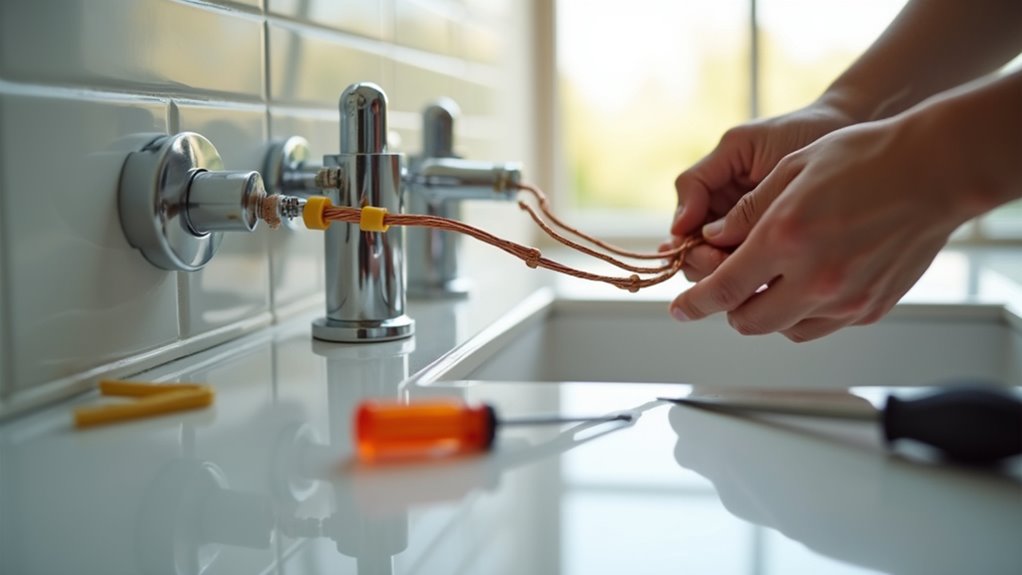 wiring bathroom light fixture