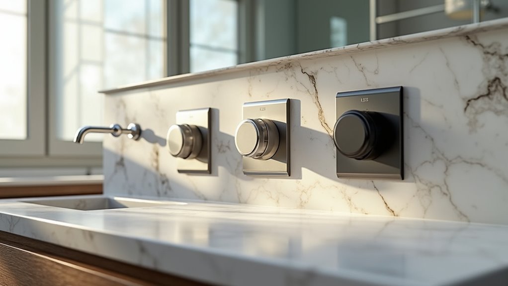 bathroom light fan controls