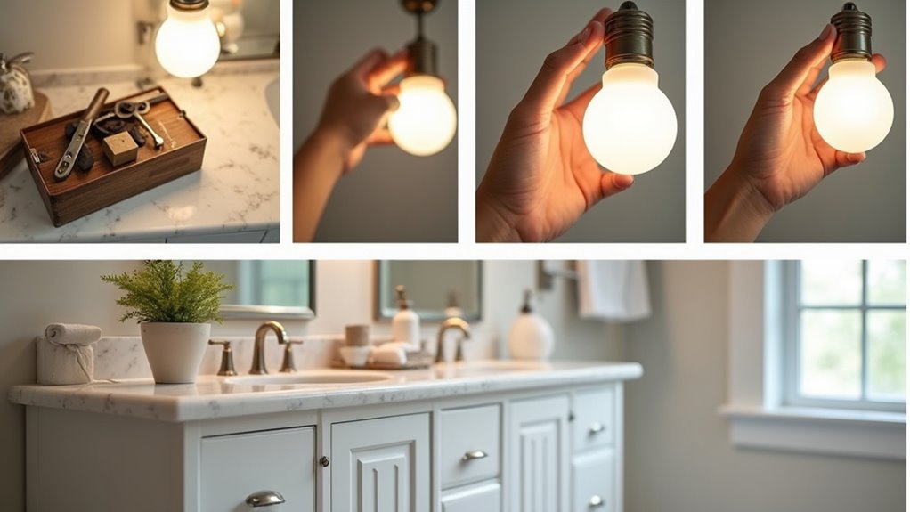 bathroom light repair guide