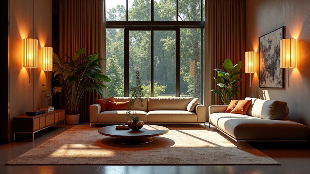 bright living room lighting