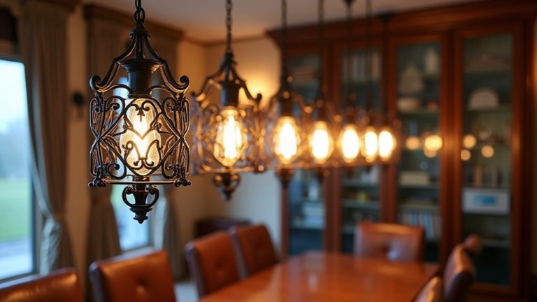 10 Stunning Black Wrought Iron Dining Room Light Fixtures for Your Home