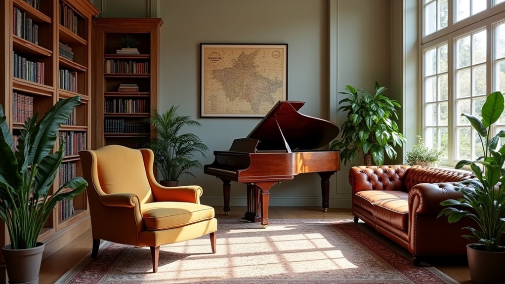 elegant light academia decor