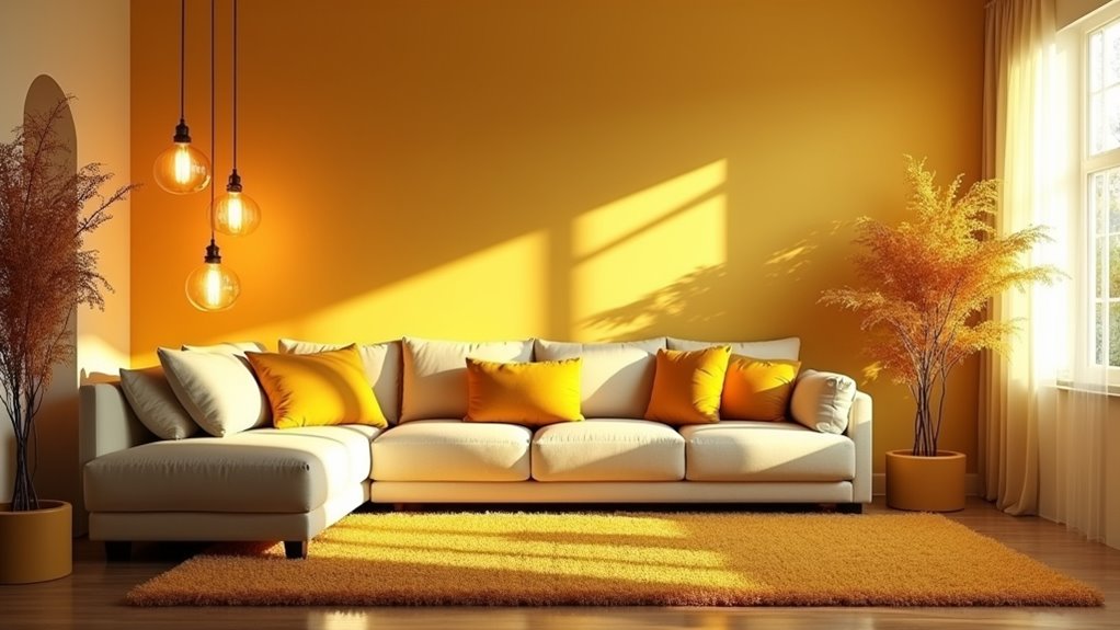 incorporate yellow light decor
