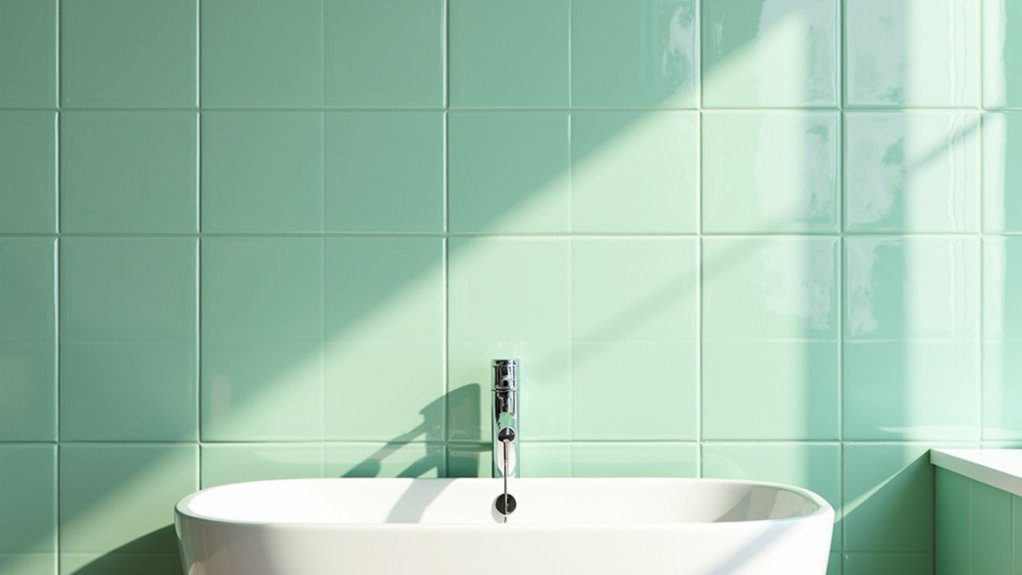 light green bathroom tiles
