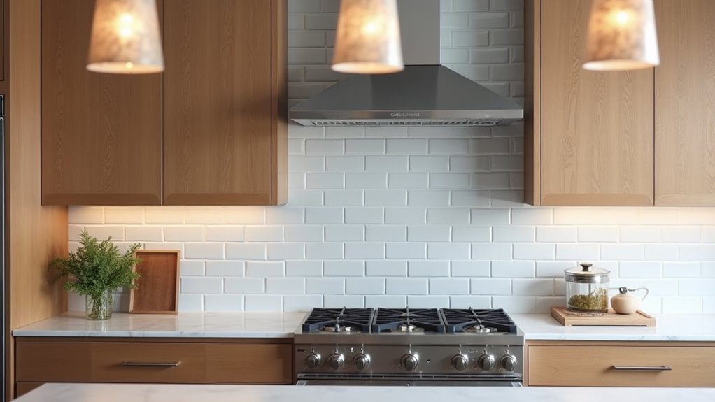 light grey subway tile design