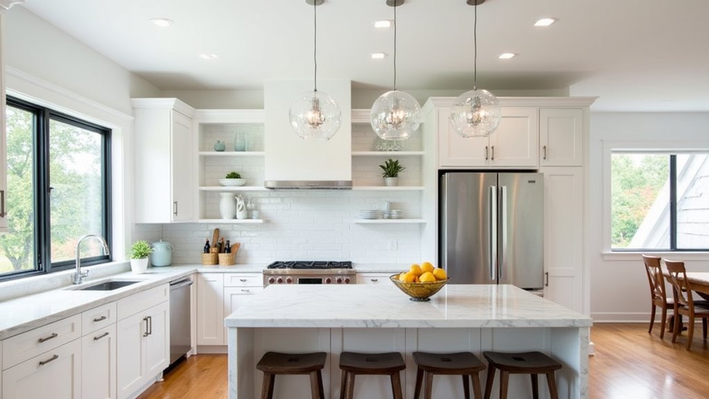 modern kitchen island lighting