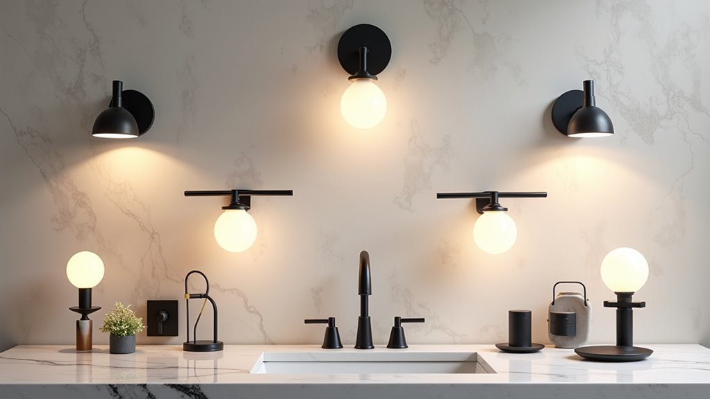modern matte black lighting