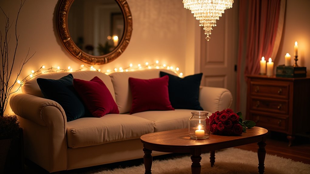 romantic living room lighting
