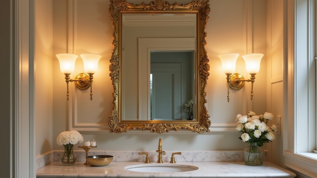 satin brass bathroom lighting
