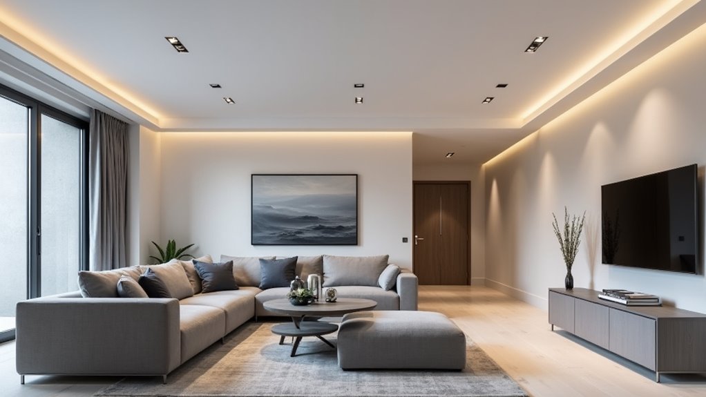 sleek energy efficient recessed lighting