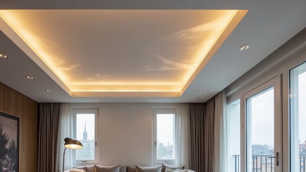 space saving ceiling light fixtures