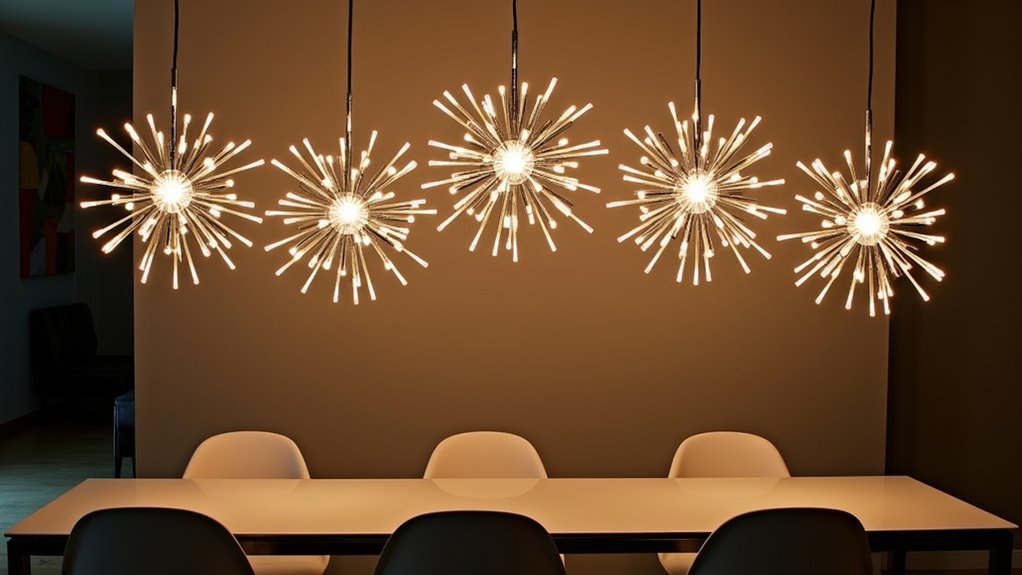 sputnik light dining decor