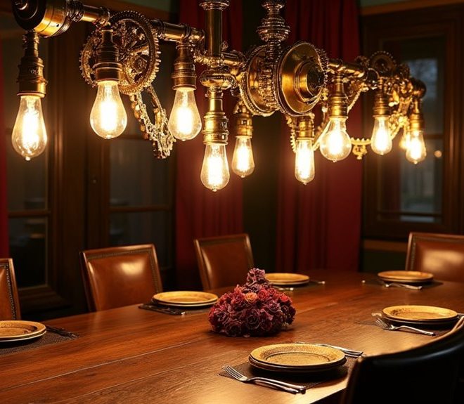7 Stunning Steampunk Dining Room Lights for Your Home