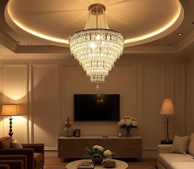 10 Stunning Ceiling Light Designs for Your Living Room