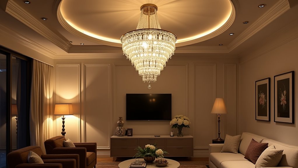 stunning living room lighting