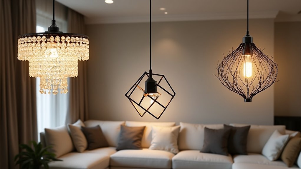 stylish living room lighting
