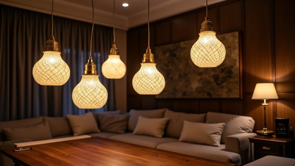 stylish living room lighting