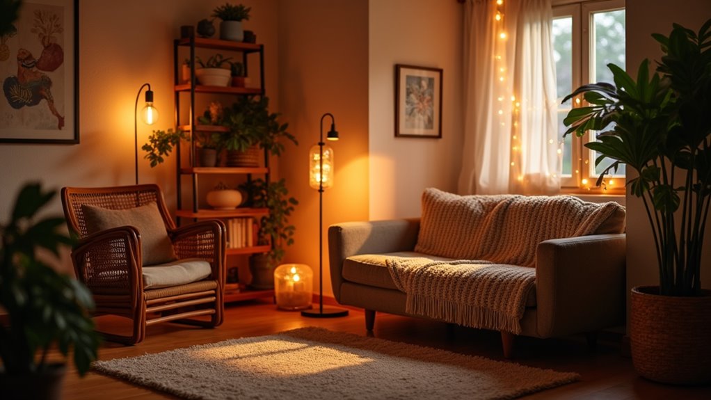 layered lighting enhances warmth